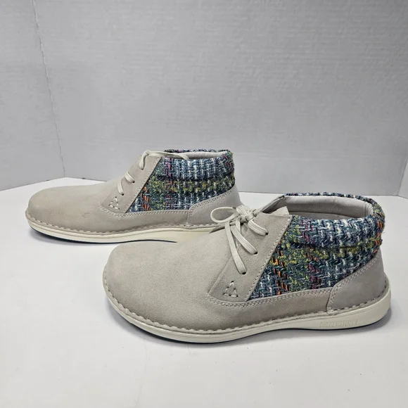 Birkenstock Memphis Horn/Blue Suede Ankle Boot Size EU 41  display picture 2